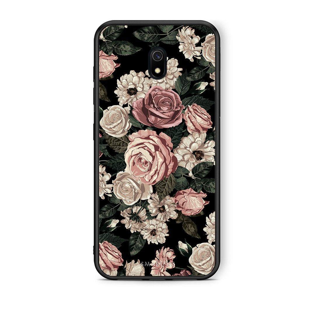 4 - Xiaomi Redmi 8A Wild Roses Flower case, cover, bumper