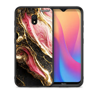 Thumbnail for Θήκη Xiaomi Redmi 8A Glamorous Pink Marble από τη Smartfits με σχέδιο στο πίσω μέρος και μαύρο περίβλημα | Xiaomi Redmi 8A Glamorous Pink Marble case with colorful back and black bezels