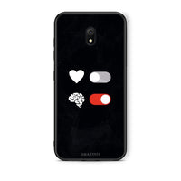 Thumbnail for Xiaomi Redmi 8A Heart Vs Brain Θήκη Αγίου Βαλεντίνου από τη Smartfits με σχέδιο στο πίσω μέρος και μαύρο περίβλημα | Smartphone case with colorful back and black bezels by Smartfits