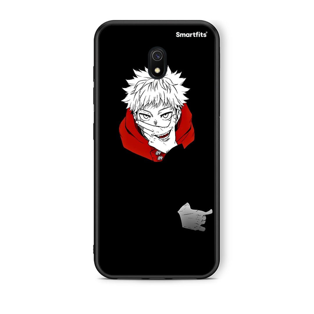 Xiaomi Redmi 8A Itadori Anime θήκη από τη Smartfits με σχέδιο στο πίσω μέρος και μαύρο περίβλημα | Smartphone case with colorful back and black bezels by Smartfits