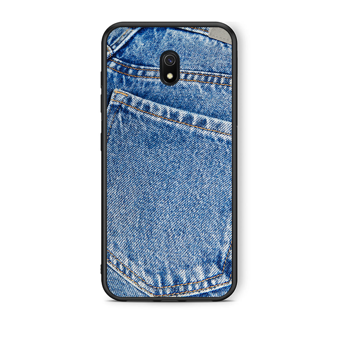 Xiaomi Redmi 8A Jeans Pocket θήκη από τη Smartfits με σχέδιο στο πίσω μέρος και μαύρο περίβλημα | Smartphone case with colorful back and black bezels by Smartfits