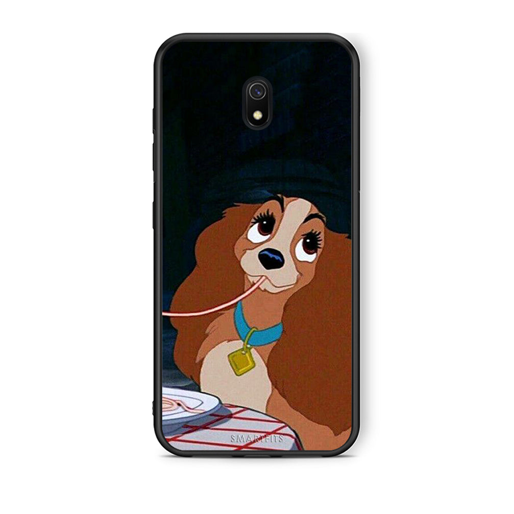 Xiaomi Redmi 8A Lady And Tramp 2 Θήκη Αγίου Βαλεντίνου από τη Smartfits με σχέδιο στο πίσω μέρος και μαύρο περίβλημα | Smartphone case with colorful back and black bezels by Smartfits