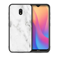 Thumbnail for Θήκη Xiaomi Redmi 8A White Marble από τη Smartfits με σχέδιο στο πίσω μέρος και μαύρο περίβλημα | Xiaomi Redmi 8A White Marble case with colorful back and black bezels