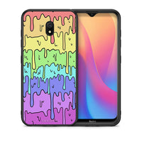 Thumbnail for Θήκη Xiaomi Redmi 8A Melting Rainbow από τη Smartfits με σχέδιο στο πίσω μέρος και μαύρο περίβλημα | Xiaomi Redmi 8A Melting Rainbow case with colorful back and black bezels