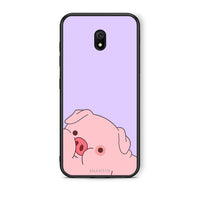 Thumbnail for Xiaomi Redmi 8A Pig Love 2 Θήκη Αγίου Βαλεντίνου από τη Smartfits με σχέδιο στο πίσω μέρος και μαύρο περίβλημα | Smartphone case with colorful back and black bezels by Smartfits