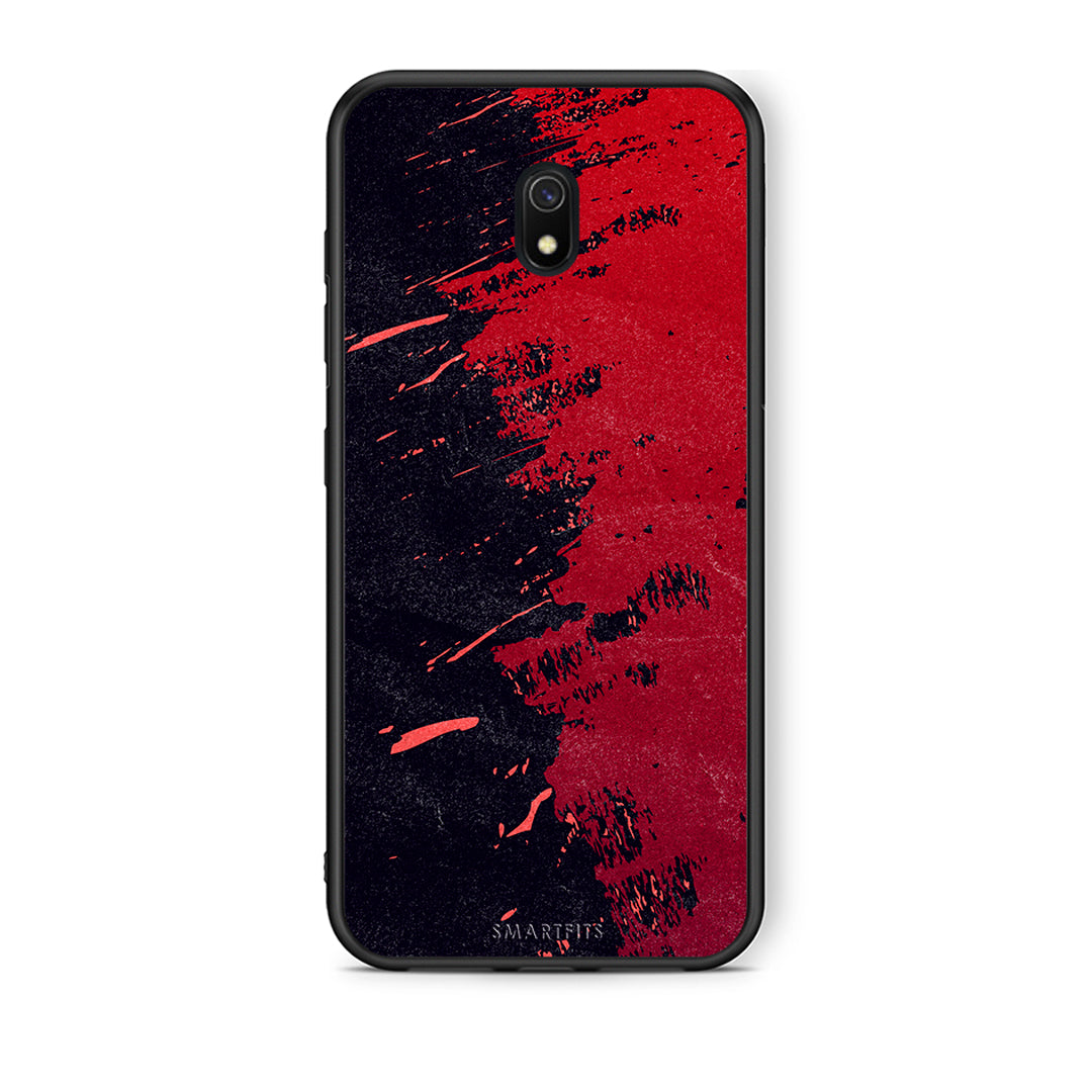 Xiaomi Redmi 8A Red Paint Θήκη Αγίου Βαλεντίνου από τη Smartfits με σχέδιο στο πίσω μέρος και μαύρο περίβλημα | Smartphone case with colorful back and black bezels by Smartfits