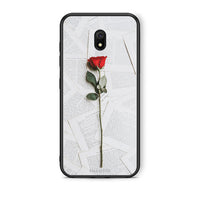 Thumbnail for Xiaomi Redmi 8A Red Rose θήκη από τη Smartfits με σχέδιο στο πίσω μέρος και μαύρο περίβλημα | Smartphone case with colorful back and black bezels by Smartfits