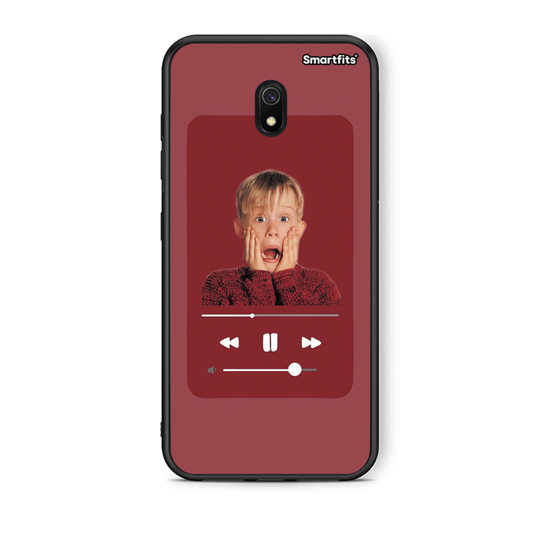 Xiaomi Redmi 8A Xmas Alone Music θήκη από τη Smartfits με σχέδιο στο πίσω μέρος και μαύρο περίβλημα | Smartphone case with colorful back and black bezels by Smartfits