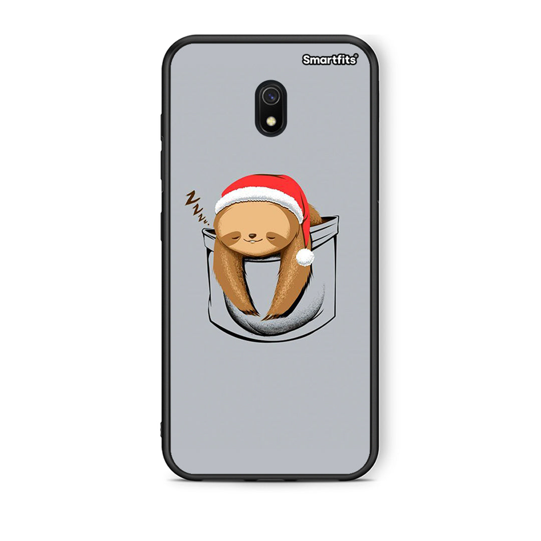 Xiaomi Redmi 8A Xmas Zzzz θήκη από τη Smartfits με σχέδιο στο πίσω μέρος και μαύρο περίβλημα | Smartphone case with colorful back and black bezels by Smartfits