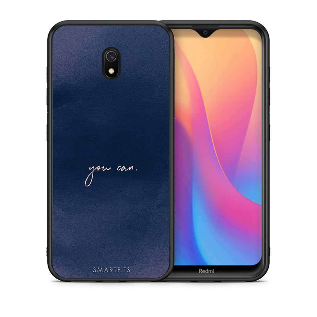 Θήκη Xiaomi Redmi 8A You Can από τη Smartfits με σχέδιο στο πίσω μέρος και μαύρο περίβλημα | Xiaomi Redmi 8A You Can case with colorful back and black bezels