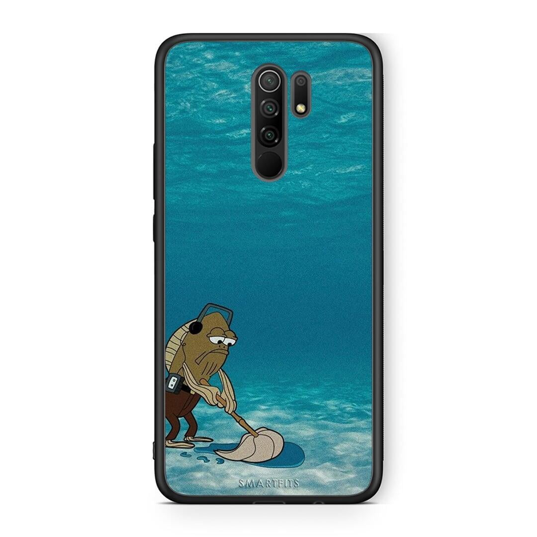 Xiaomi Redmi 9 / 9 Prime Clean The Ocean Θήκη από τη Smartfits με σχέδιο στο πίσω μέρος και μαύρο περίβλημα | Smartphone case with colorful back and black bezels by Smartfits