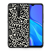 Thumbnail for Θήκη Xiaomi Redmi 9 / 9 Prime Doodle Art από τη Smartfits με σχέδιο στο πίσω μέρος και μαύρο περίβλημα | Xiaomi Redmi 9 / 9 Prime Doodle Art case with colorful back and black bezels