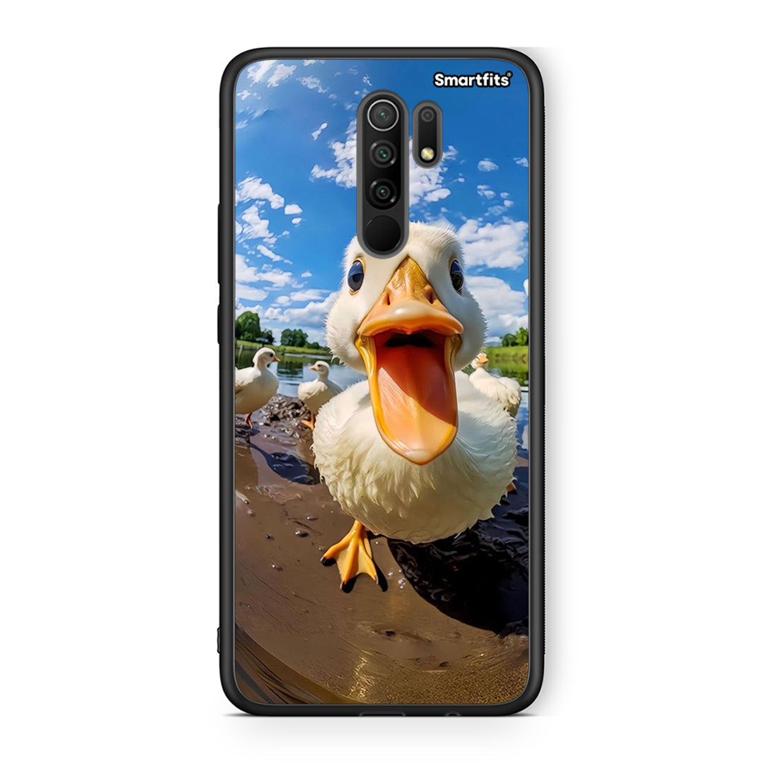 Xiaomi Redmi 9/9 Prime Duck Face θήκη από τη Smartfits με σχέδιο στο πίσω μέρος και μαύρο περίβλημα | Smartphone case with colorful back and black bezels by Smartfits