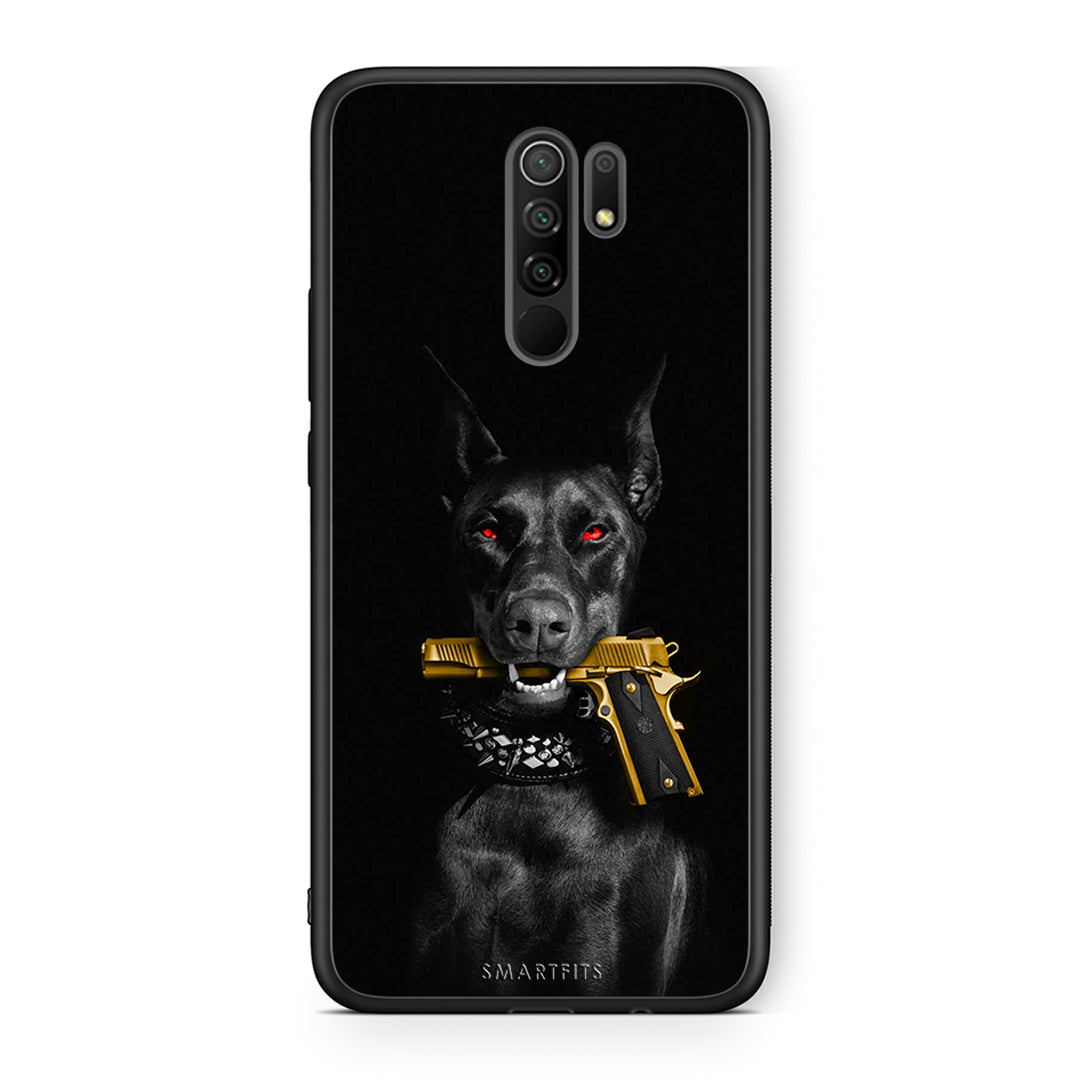 Xiaomi Redmi 9 / 9 Prime Golden Gun Θήκη Αγίου Βαλεντίνου από τη Smartfits με σχέδιο στο πίσω μέρος και μαύρο περίβλημα | Smartphone case with colorful back and black bezels by Smartfits