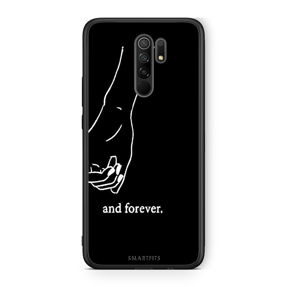 Xiaomi Redmi 9 / 9 Prime Always & Forever 2 Θήκη Αγίου Βαλεντίνου από τη Smartfits με σχέδιο στο πίσω μέρος και μαύρο περίβλημα | Smartphone case with colorful back and black bezels by Smartfits