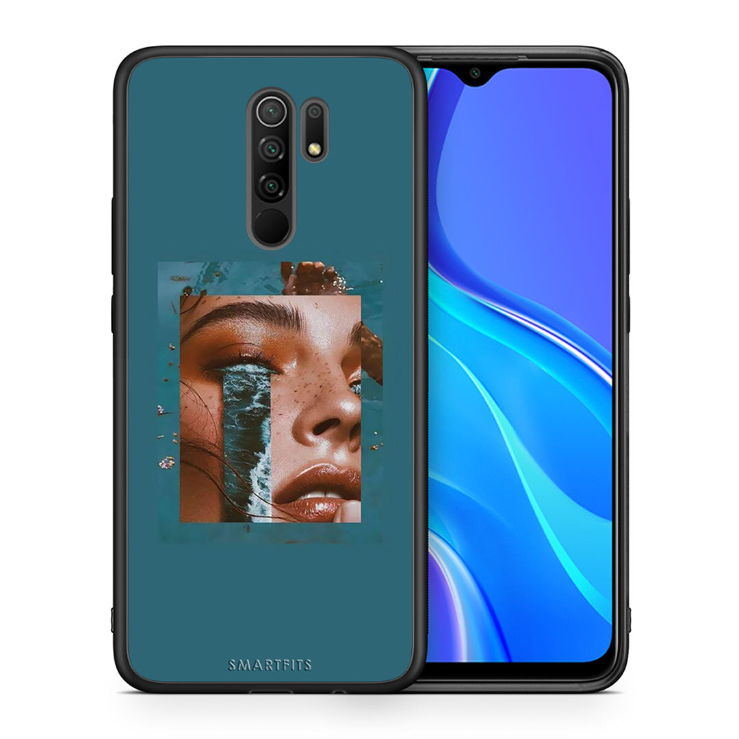 Θήκη Xiaomi Redmi 9/9 Prime Cry An Ocean από τη Smartfits με σχέδιο στο πίσω μέρος και μαύρο περίβλημα | Xiaomi Redmi 9/9 Prime Cry An Ocean case with colorful back and black bezels