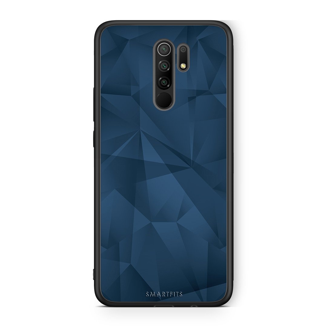 39 - Xiaomi Redmi 9/9 Prime  Blue Abstract Geometric case, cover, bumper