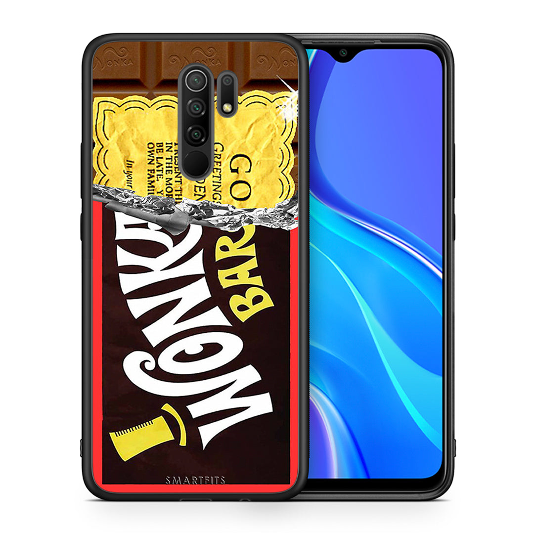 Θήκη Xiaomi Redmi 9/9 Prime Golden Ticket από τη Smartfits με σχέδιο στο πίσω μέρος και μαύρο περίβλημα | Xiaomi Redmi 9/9 Prime Golden Ticket case with colorful back and black bezels