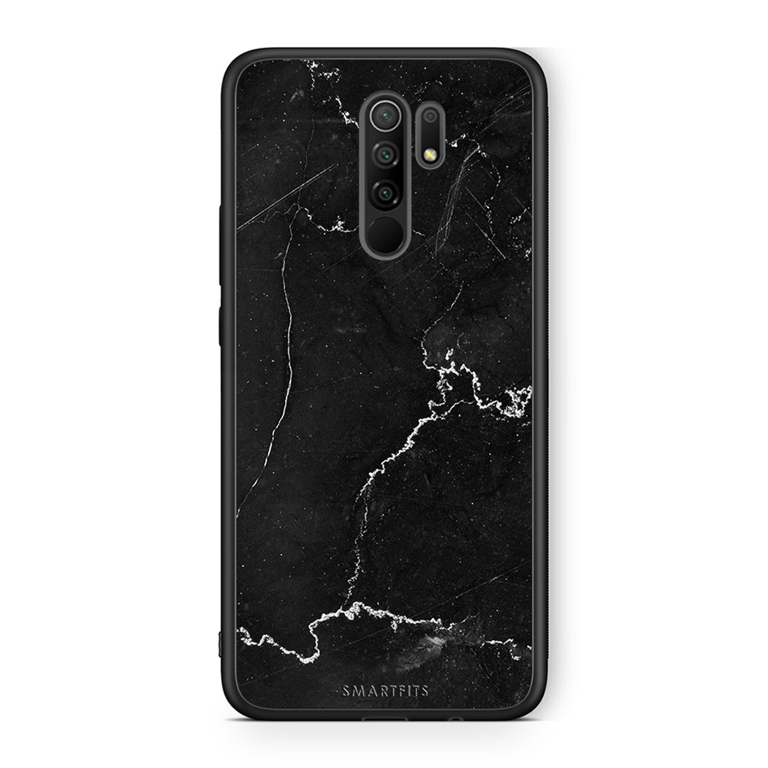 Xiaomi Redmi 9/9 Prime Marble Black θήκη από τη Smartfits με σχέδιο στο πίσω μέρος και μαύρο περίβλημα | Smartphone case with colorful back and black bezels by Smartfits