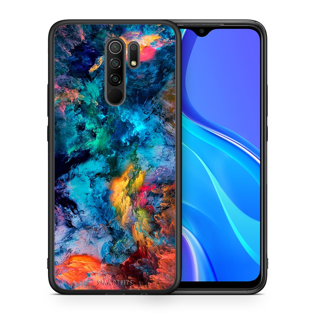 Θήκη Xiaomi Redmi 9/9 Prime Crayola Paint από τη Smartfits με σχέδιο στο πίσω μέρος και μαύρο περίβλημα | Xiaomi Redmi 9/9 Prime Crayola Paint case with colorful back and black bezels