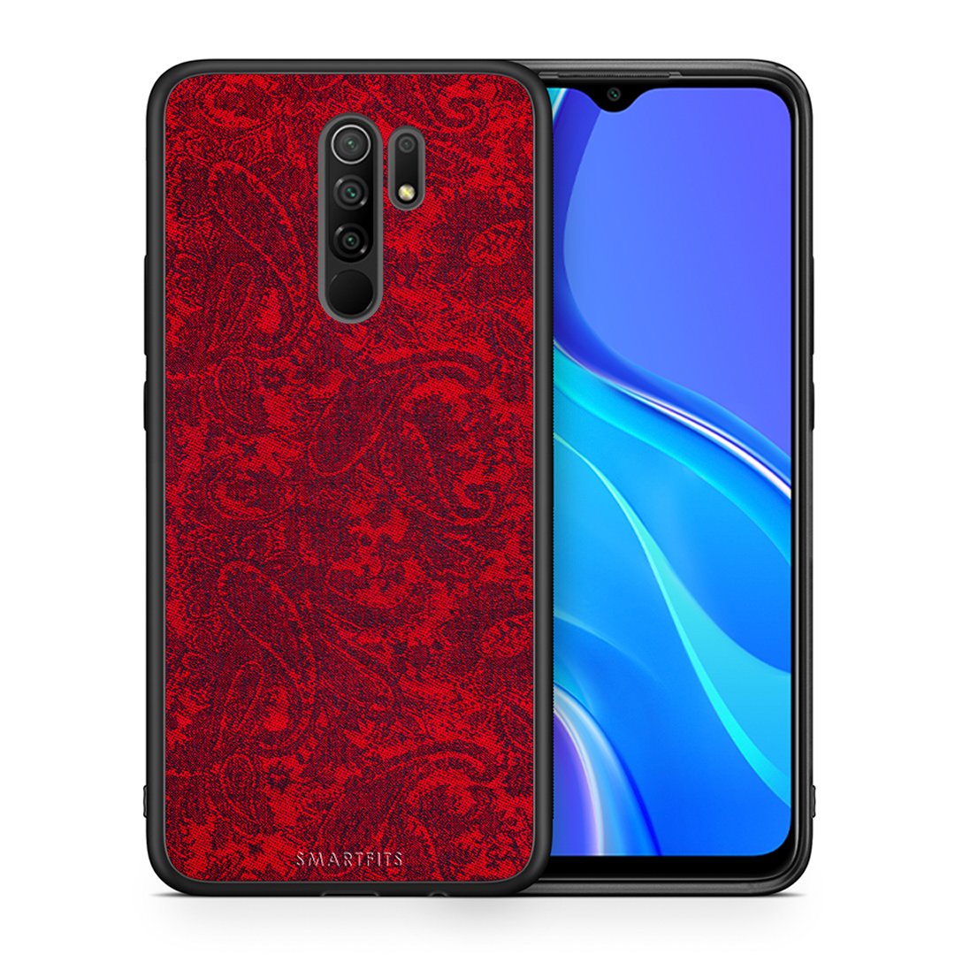 Θήκη Xiaomi Redmi 9/9 Prime Paisley Cashmere από τη Smartfits με σχέδιο στο πίσω μέρος και μαύρο περίβλημα | Xiaomi Redmi 9/9 Prime Paisley Cashmere case with colorful back and black bezels