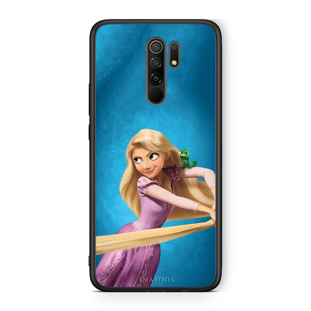 Xiaomi Redmi 9 / 9 Prime Tangled 2 Θήκη Αγίου Βαλεντίνου από τη Smartfits με σχέδιο στο πίσω μέρος και μαύρο περίβλημα | Smartphone case with colorful back and black bezels by Smartfits