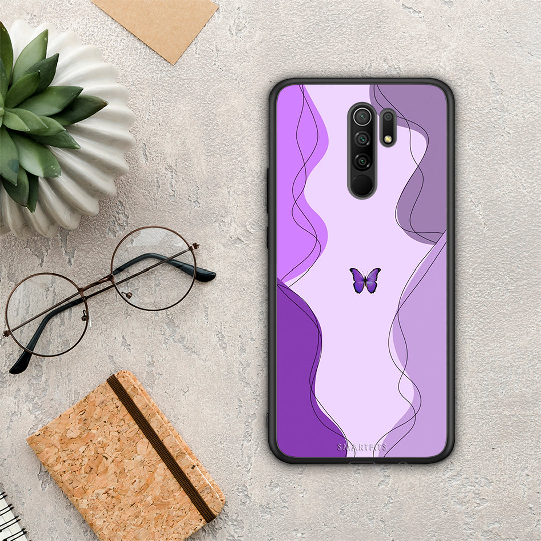 Purple Mariposa - Xiaomi Redmi 9 /9 Prime Case