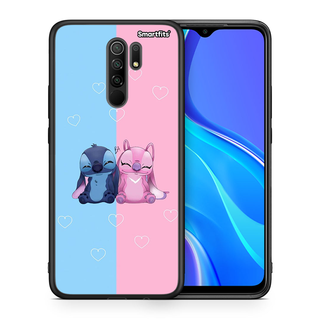 Θήκη Xiaomi Redmi 9/9 Prime Stitch And Angel από τη Smartfits με σχέδιο στο πίσω μέρος και μαύρο περίβλημα | Xiaomi Redmi 9/9 Prime Stitch And Angel case with colorful back and black bezels