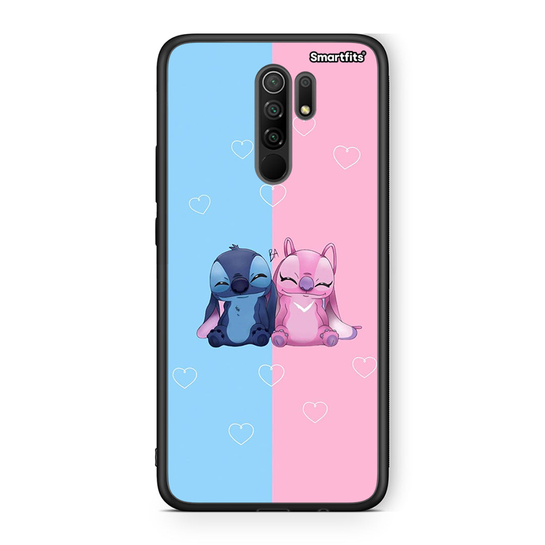 Xiaomi Redmi 9/9 Prime Stitch And Angel θήκη από τη Smartfits με σχέδιο στο πίσω μέρος και μαύρο περίβλημα | Smartphone case with colorful back and black bezels by Smartfits