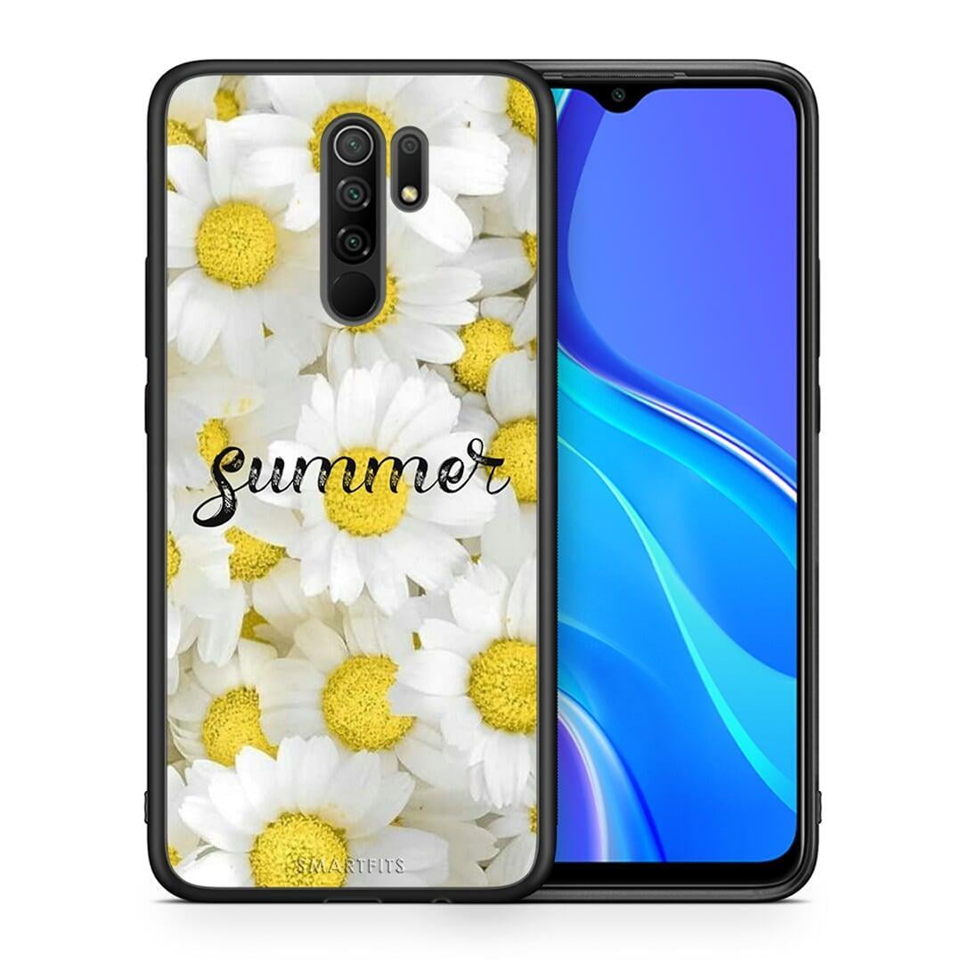 Θήκη Xiaomi Redmi 9 / 9 Prime Summer Daisies από τη Smartfits με σχέδιο στο πίσω μέρος και μαύρο περίβλημα | Xiaomi Redmi 9 / 9 Prime Summer Daisies case with colorful back and black bezels