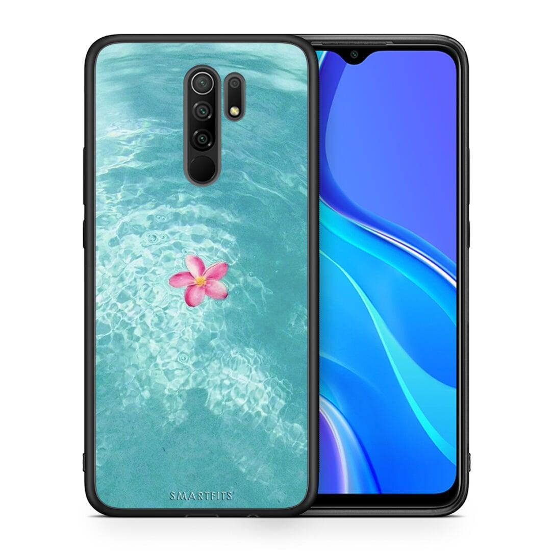 Θήκη Xiaomi Redmi 9 / 9 Prime Water Flower από τη Smartfits με σχέδιο στο πίσω μέρος και μαύρο περίβλημα | Xiaomi Redmi 9 / 9 Prime Water Flower case with colorful back and black bezels