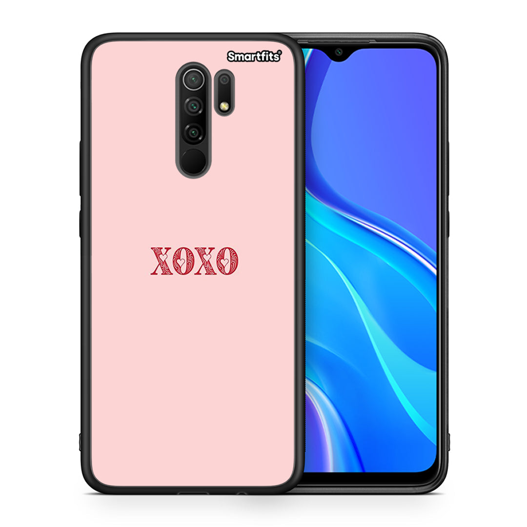 Θήκη Xiaomi Redmi 9/9 Prime XOXO Love από τη Smartfits με σχέδιο στο πίσω μέρος και μαύρο περίβλημα | Xiaomi Redmi 9/9 Prime XOXO Love case with colorful back and black bezels