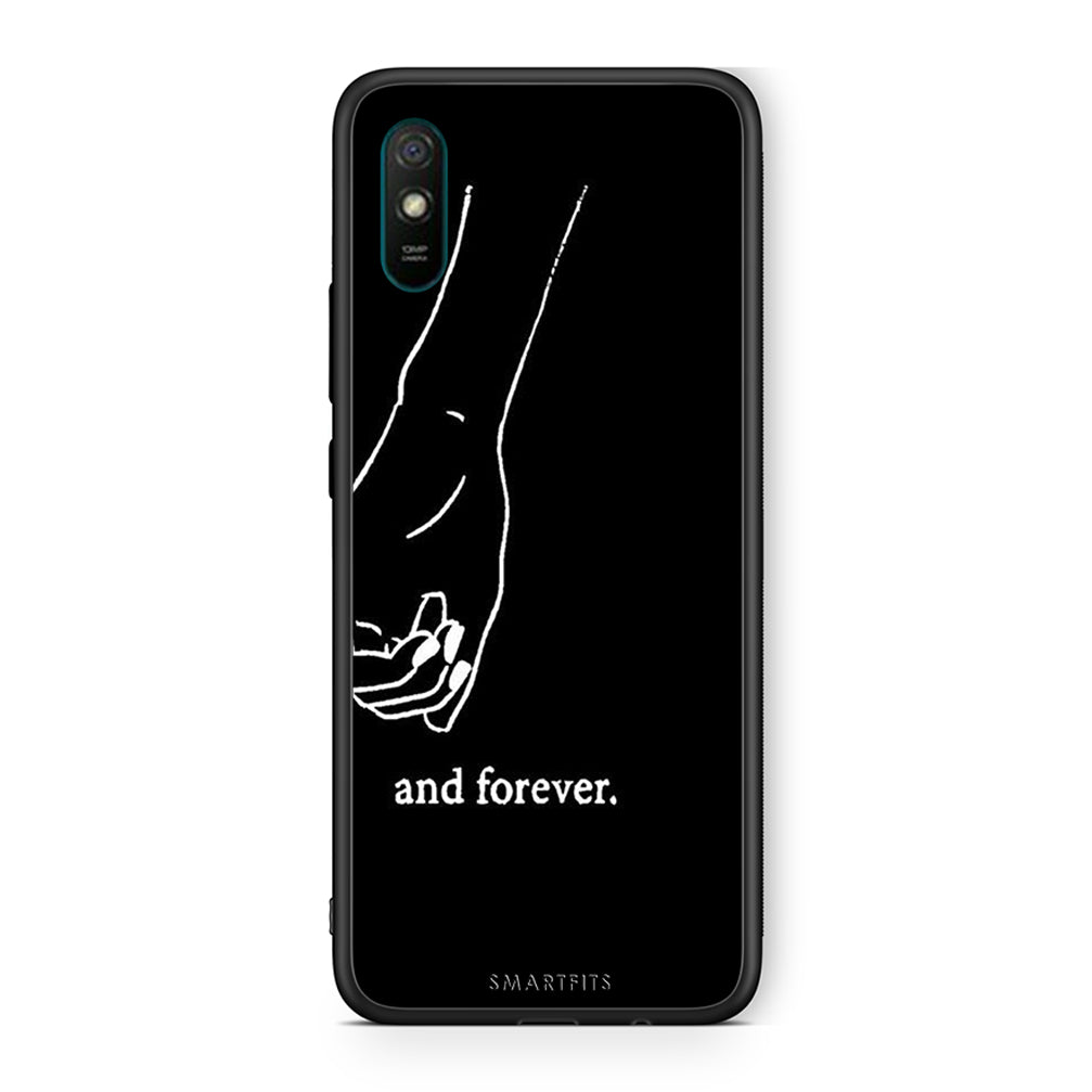 Xiaomi Redmi 9A Always & Forever 2 Θήκη Αγίου Βαλεντίνου από τη Smartfits με σχέδιο στο πίσω μέρος και μαύρο περίβλημα | Smartphone case with colorful back and black bezels by Smartfits