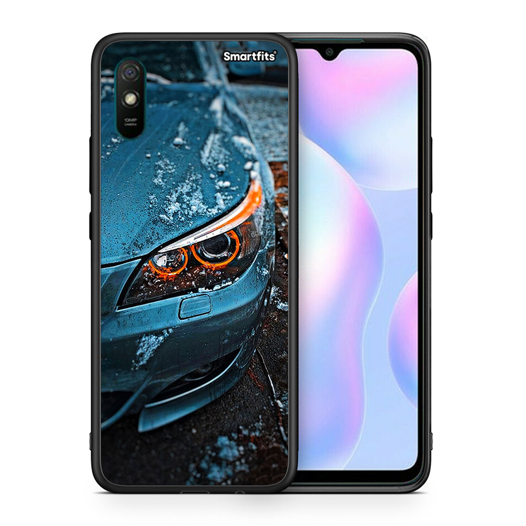 Θήκη Xiaomi Redmi 9A Bmw E60 από τη Smartfits με σχέδιο στο πίσω μέρος και μαύρο περίβλημα | Xiaomi Redmi 9A Bmw E60 case with colorful back and black bezels