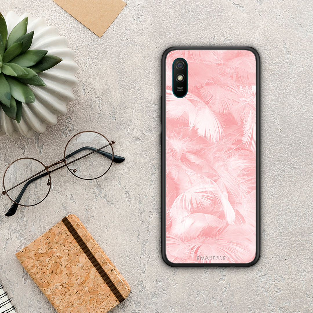 Boho Pink Feather - Xiaomi Redmi 9A / 9AT case