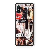 Thumbnail for Xiaomi Redmi 9A Collage Fashion Θήκη Αγίου Βαλεντίνου από τη Smartfits με σχέδιο στο πίσω μέρος και μαύρο περίβλημα | Smartphone case with colorful back and black bezels by Smartfits