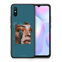 Thumbnail for Θήκη Xiaomi Redmi 9A Cry An Ocean από τη Smartfits με σχέδιο στο πίσω μέρος και μαύρο περίβλημα | Xiaomi Redmi 9A Cry An Ocean case with colorful back and black bezels