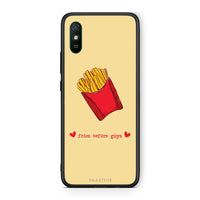 Thumbnail for Xiaomi Redmi 9A Fries Before Guys Θήκη Αγίου Βαλεντίνου από τη Smartfits με σχέδιο στο πίσω μέρος και μαύρο περίβλημα | Smartphone case with colorful back and black bezels by Smartfits