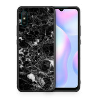 Thumbnail for Θήκη Xiaomi Redmi 9A Male Marble από τη Smartfits με σχέδιο στο πίσω μέρος και μαύρο περίβλημα | Xiaomi Redmi 9A Male Marble case with colorful back and black bezels