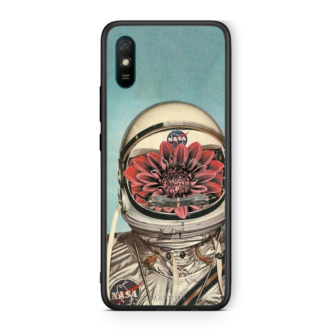 Xiaomi Redmi 9A Nasa Bloom θήκη από τη Smartfits με σχέδιο στο πίσω μέρος και μαύρο περίβλημα | Smartphone case with colorful back and black bezels by Smartfits