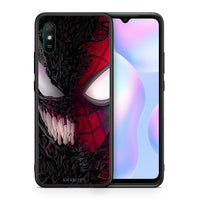 Thumbnail for Θήκη Xiaomi Redmi 9A SpiderVenom PopArt από τη Smartfits με σχέδιο στο πίσω μέρος και μαύρο περίβλημα | Xiaomi Redmi 9A SpiderVenom PopArt case with colorful back and black bezels