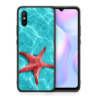Thumbnail for Θήκη Xiaomi Redmi 9A Red Starfish από τη Smartfits με σχέδιο στο πίσω μέρος και μαύρο περίβλημα | Xiaomi Redmi 9A Red Starfish case with colorful back and black bezels