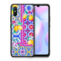 Thumbnail for Θήκη Xiaomi Redmi 9A Retro Spring από τη Smartfits με σχέδιο στο πίσω μέρος και μαύρο περίβλημα | Xiaomi Redmi 9A Retro Spring case with colorful back and black bezels