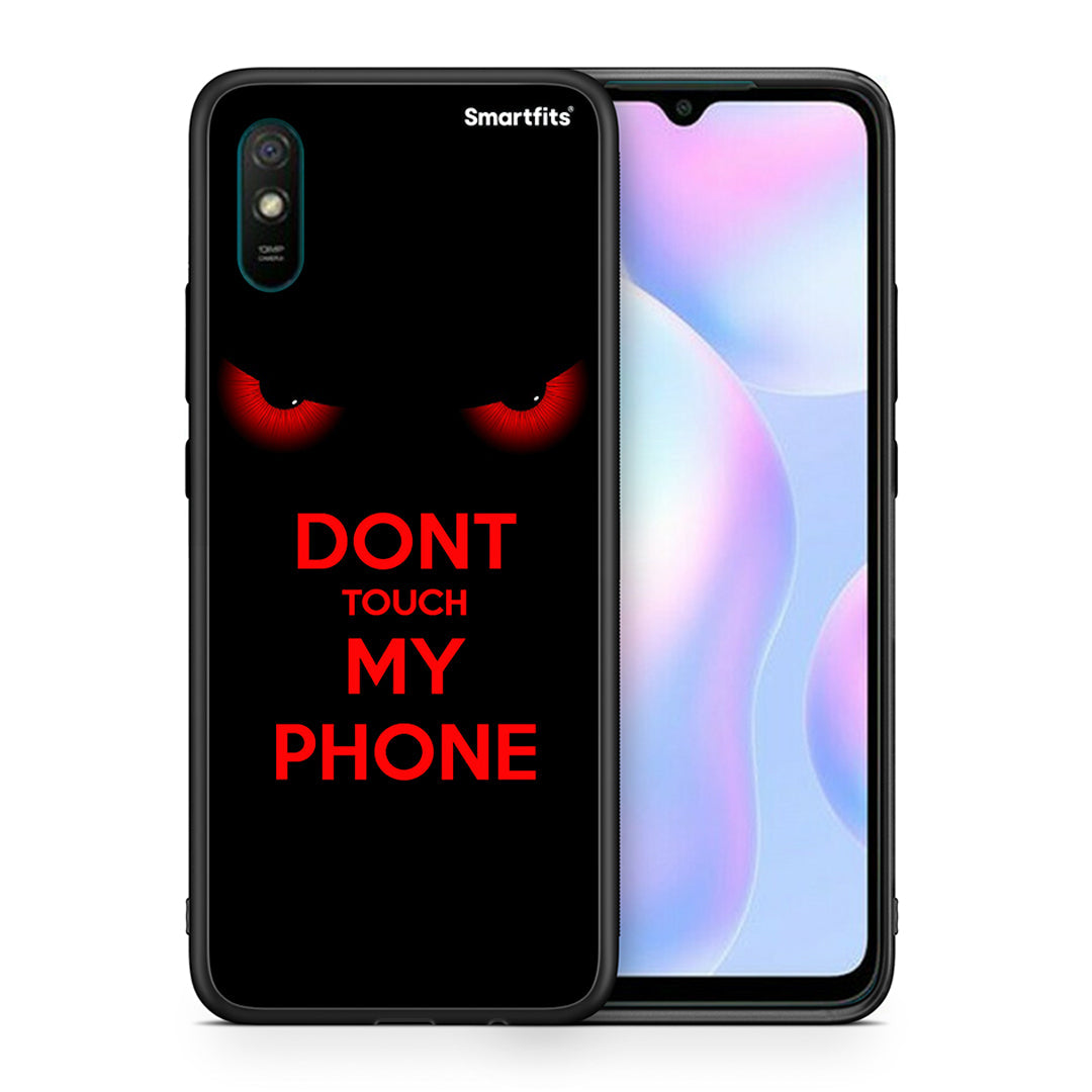 Θήκη Xiaomi Redmi 9A Touch My Phone από τη Smartfits με σχέδιο στο πίσω μέρος και μαύρο περίβλημα | Xiaomi Redmi 9A Touch My Phone case with colorful back and black bezels