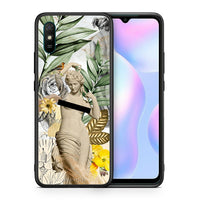 Thumbnail for Θήκη Xiaomi Redmi 9A Woman Statue από τη Smartfits με σχέδιο στο πίσω μέρος και μαύρο περίβλημα | Xiaomi Redmi 9A Woman Statue case with colorful back and black bezels