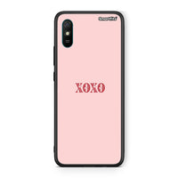 Thumbnail for Xiaomi Redmi 9A XOXO Love θήκη από τη Smartfits με σχέδιο στο πίσω μέρος και μαύρο περίβλημα | Smartphone case with colorful back and black bezels by Smartfits