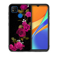 Thumbnail for Θήκη Xiaomi Redmi 9C Red Roses Flower από τη Smartfits με σχέδιο στο πίσω μέρος και μαύρο περίβλημα | Xiaomi Redmi 9C Red Roses Flower case with colorful back and black bezels