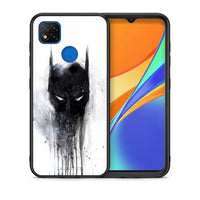 Thumbnail for Θήκη Xiaomi Redmi 9C Paint Bat Hero από τη Smartfits με σχέδιο στο πίσω μέρος και μαύρο περίβλημα | Xiaomi Redmi 9C Paint Bat Hero case with colorful back and black bezels