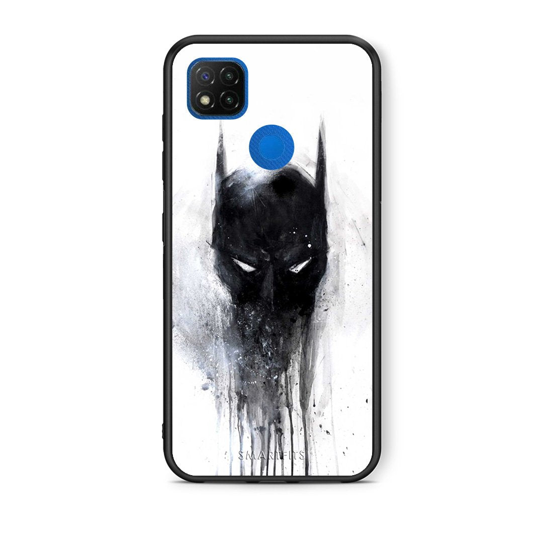 Θήκη Xiaomi Redmi 9C Paint Bat Hero από τη Smartfits με σχέδιο στο πίσω μέρος και μαύρο περίβλημα | Xiaomi Redmi 9C Paint Bat Hero case with colorful back and black bezels