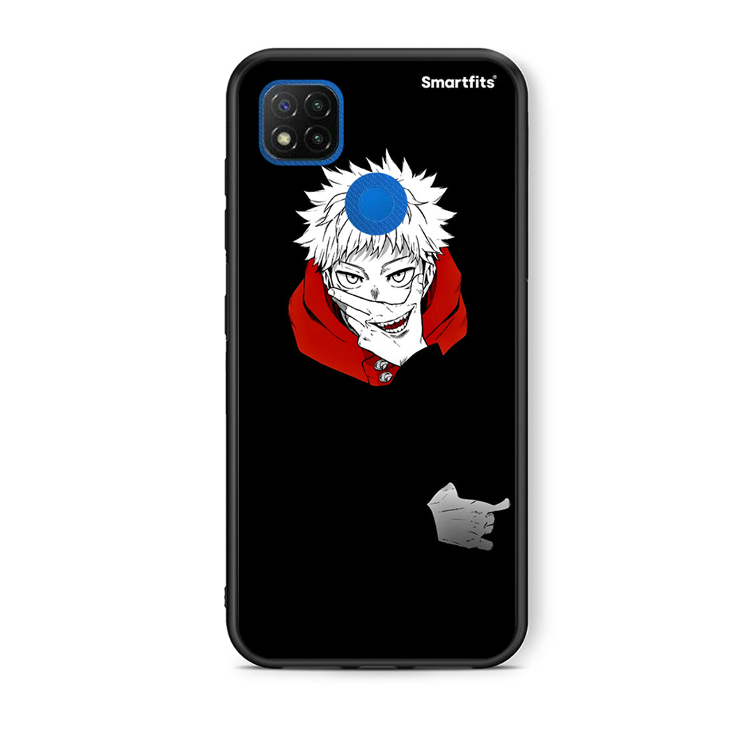 Θήκη Xiaomi Redmi 9C Itadori Anime από τη Smartfits με σχέδιο στο πίσω μέρος και μαύρο περίβλημα | Xiaomi Redmi 9C Itadori Anime case with colorful back and black bezels